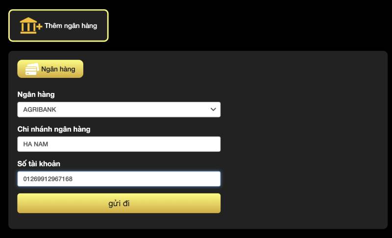 Bước 3 – Liên kết tài khoản ngân hàng nhận